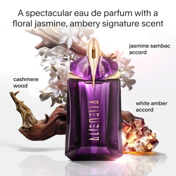 Mugler Alien - Eau de Parfum - Women's Perfume - Floral & Woody - With Jasmine, Wood, and Amber - Long Lasting Fragrance