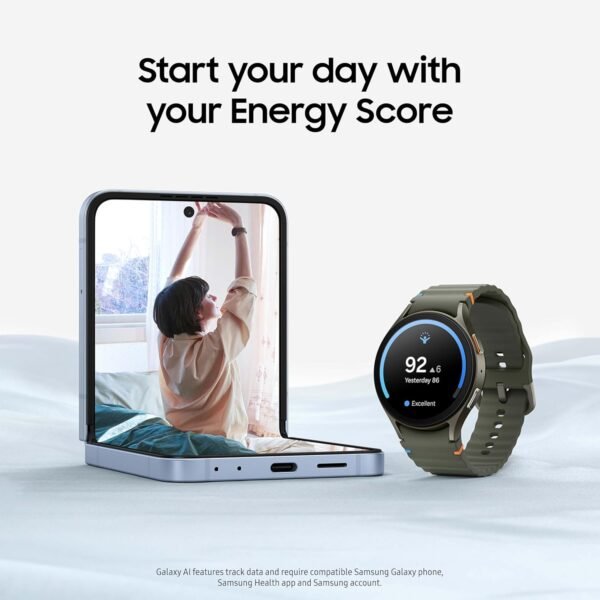 Samsung Galaxy Watch 7 40mm Bluetooth AI Smartwatch w/Energy Score, Wellness Tips, Heart Rate Tracking, Sleep Monitor, Fitness Tracker, 2024, Green [US Version, 1Yr Manufacturer Warranty] - Image 3