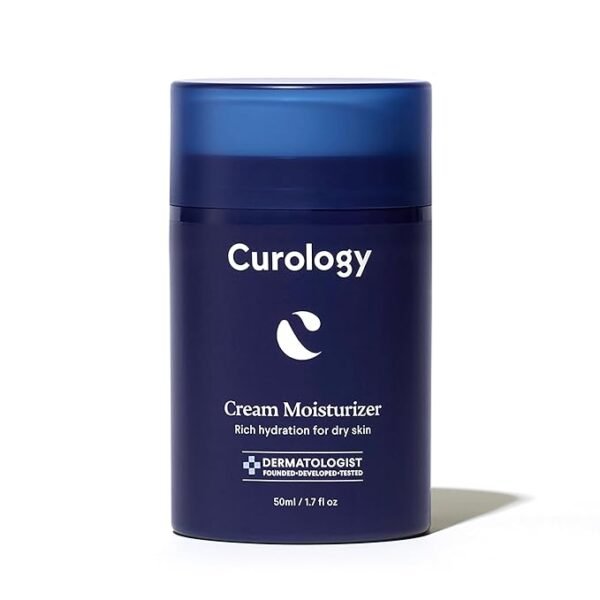 Curology Cream Moisturizer, Rich Hydrating Face Lotion for Dry Skin, with Shea Butter and Hyaluronic Acid, 1.7 fl oz