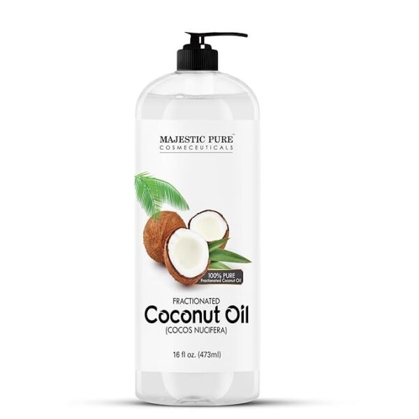 Majestic Pure Fractionated Coconut Oil - Relaxing Massage Oil, Liquid Carrier Oil for Diluting Essential Oils - Skin, Lip, Body & Hair Oil Moisturizer & Softener - 16 fl oz - Image 5