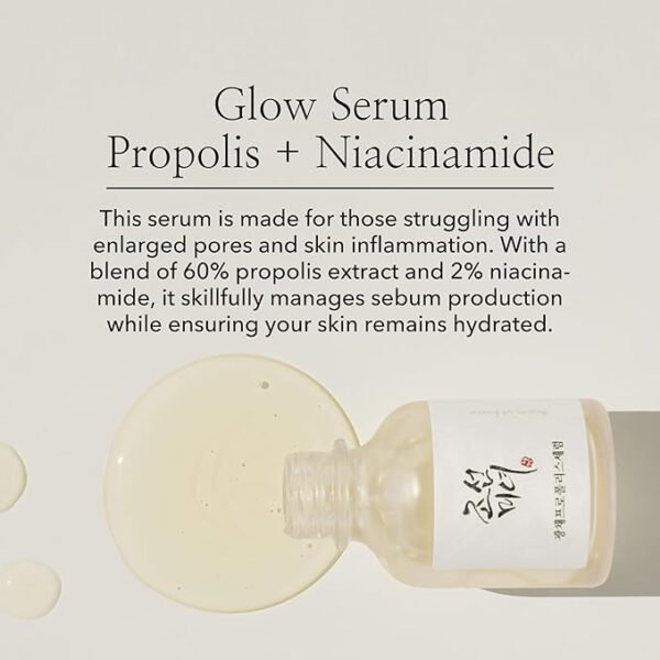 Beauty of Joseon Glow Serum Propolis and Niacinamide Hydrating Facial Soothing Moisturizer for Irritated Uneven Skin Tone, Korean Skin Care 30ml, 1 fl.oz - Image 3