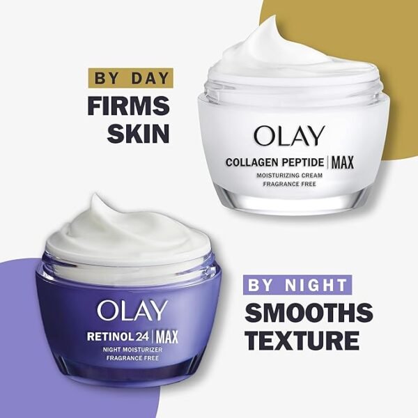 Olay Collagen Peptide MAX Face Moisturizer, Firm - Plump - Hydrate, Fragrance Free Cream with Vitamin B3, 1.7 oz - Image 2