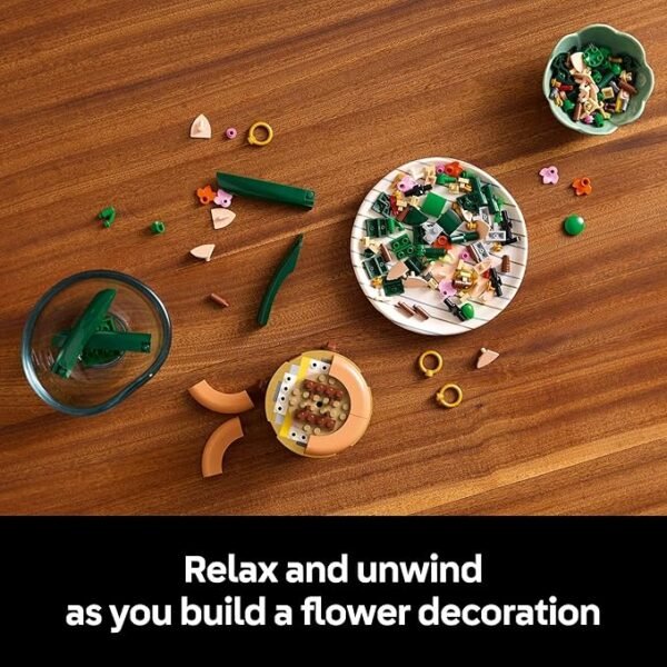LEGO Botanicals Mini Orchid Building Set - Artificial, Fake Orchid for Home Decor, Adults Ages 18+ - Indoor Plant Decorations for Table, Desk, Office - Gift for Valentines Day for Her & Him - 10343 - Image 3